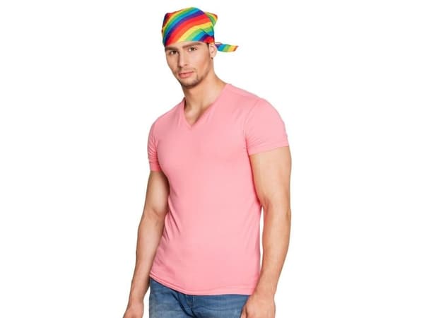 Regnbågsfärgad bandana
