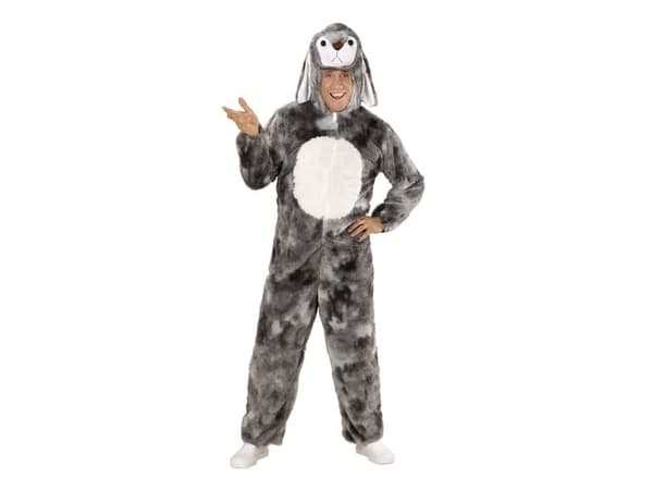 Grå kanin kostume