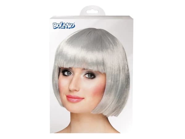 Boland 85878, Maskeradperuk, Vuxen, Honkoppling, Polyester, Grå, 200 g