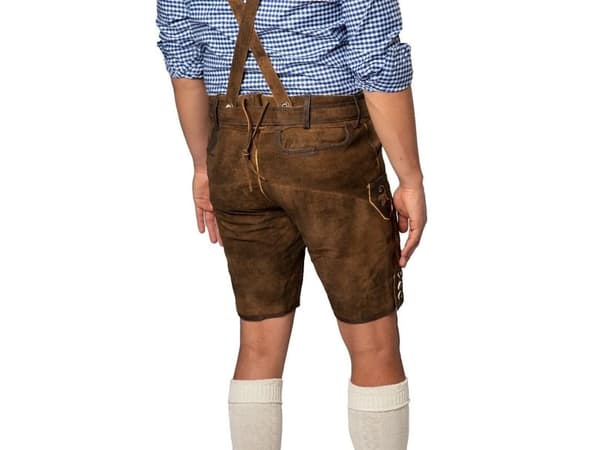 Brune korte lederhosen