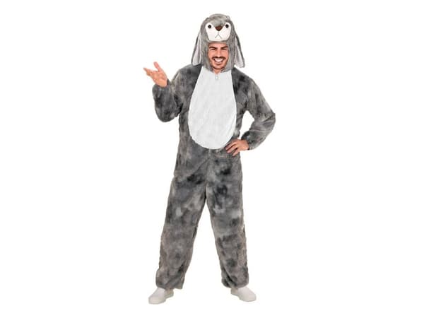 Grå kanin kostume