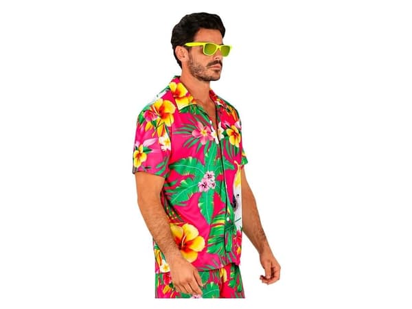 Pink hawaii skjorte