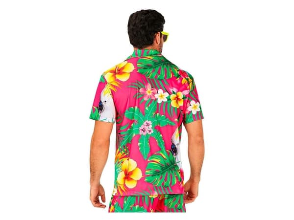 Pink hawaii skjorte