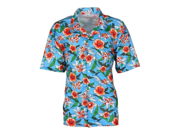 Ljusblå hawaiiskjorta