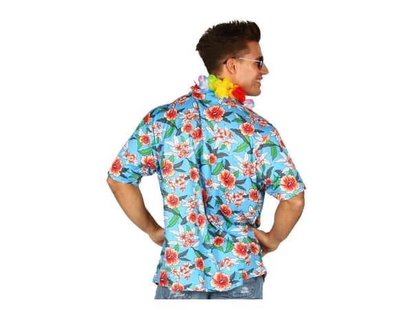 Ljusblå hawaiiskjorta