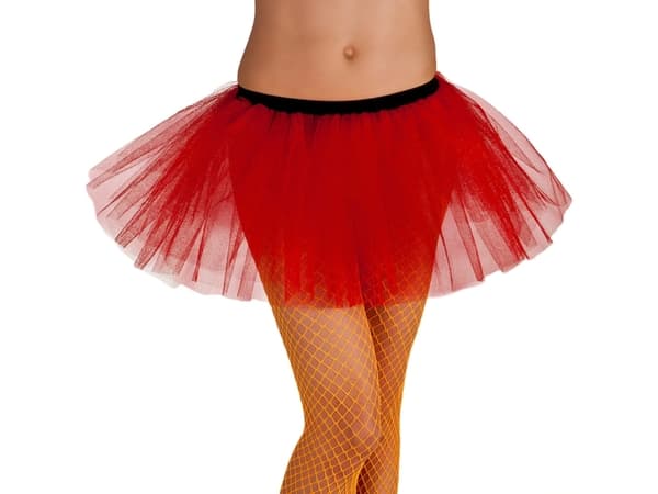 Boland 8712026017017, Ballerinakjol för maskerad, Vuxen, Honkoppling, Polyester, Röd, 1 styck
