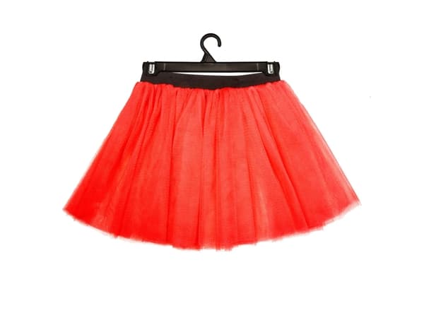 Boland 8712026017017, Ballerinakjol för maskerad, Vuxen, Honkoppling, Polyester, Röd, 1 styck