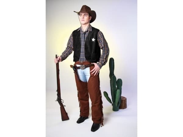Sort Cowboy vest