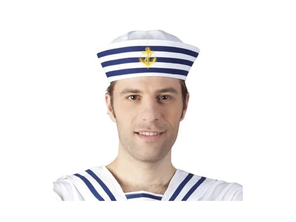 Boland 44355, Hatt til kostyme, Voksen, Alle kjønn, Polyester, Blå, Gull, Hvit, 35 g
