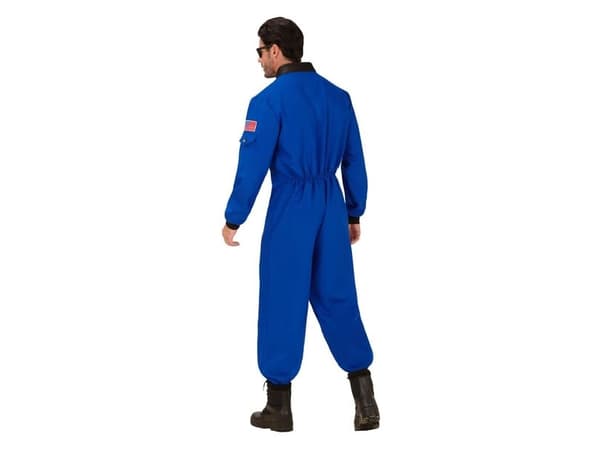 Blåt Astronaut kostume