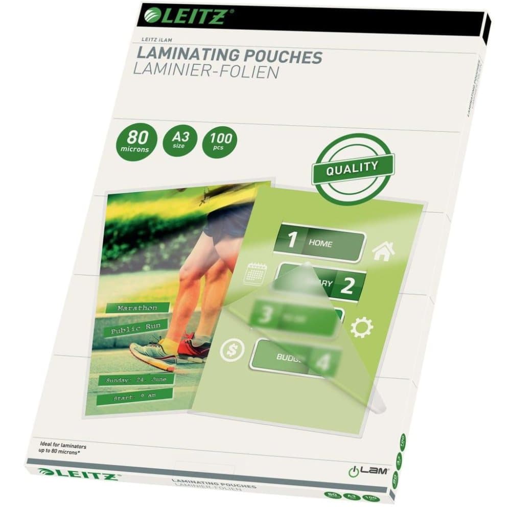Leitz Lamineringsfickor 80 mikron A3 100-pack
