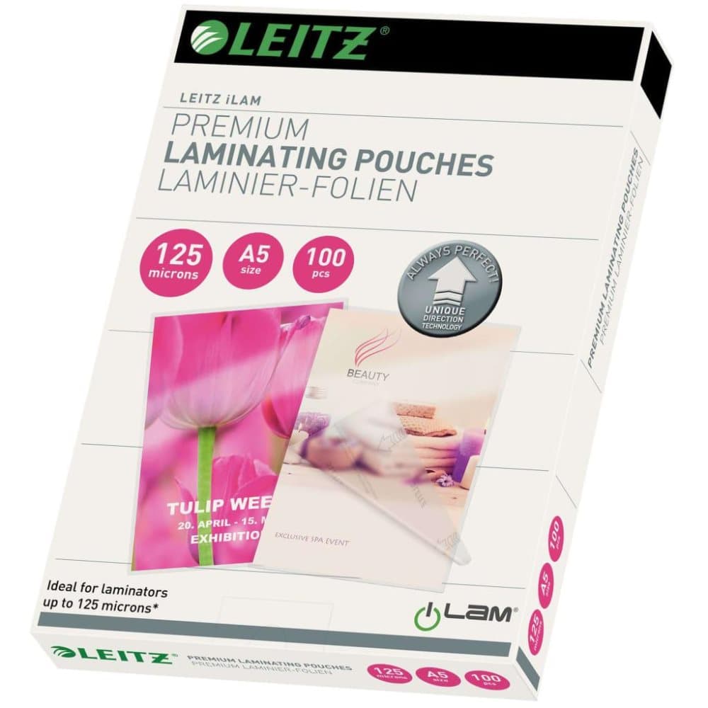 Leitz Lamineringsfickor ILAM 125 mikron A5 100-pack