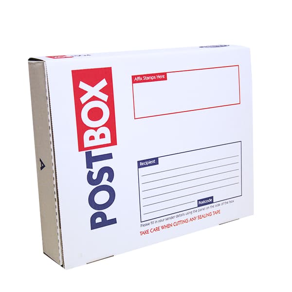 County Stationery Rectangle Parcel Box White 75mm x 445mm x 350mm