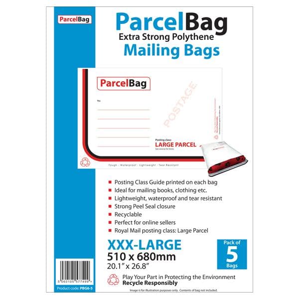 Impact Postkasse (pakke med 5 stk.) White/Blue 510mm x 680mm