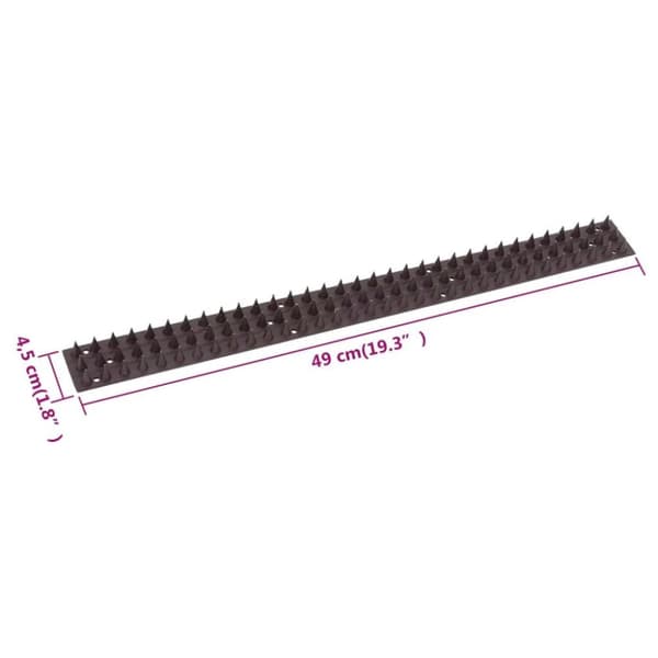 vidaXL Fågelavvisare Taggar 49 x 4,5 x 1,7 cm set 20st