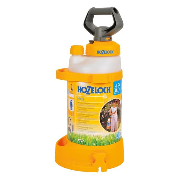 Hozelock Pressure Sprayer Plus White/Yellow 7L