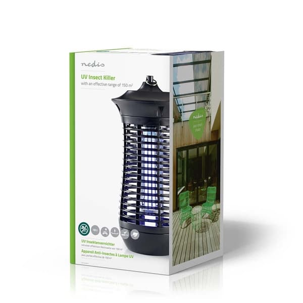 Nedis Mosquito Stop ljusfälla | 18 W | Lamptyp: 2G11 18W PL/BL | Effektiv räckvidd: 150 m² | Svart