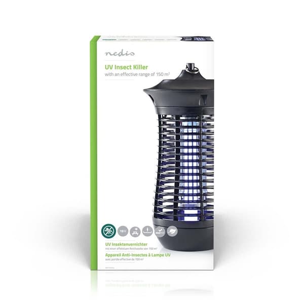 Nedis Mosquito Stop ljusfälla | 18 W | Lamptyp: 2G11 18W PL/BL | Effektiv räckvidd: 150 m² | Svart