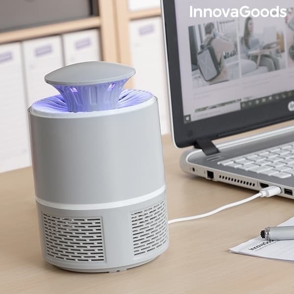 InnovaGoods Anti-myggelampe, lysegrå