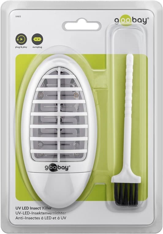 Goobay UV LED insektdreper Elektrisk UV LED insektfelle for innendørs bruk