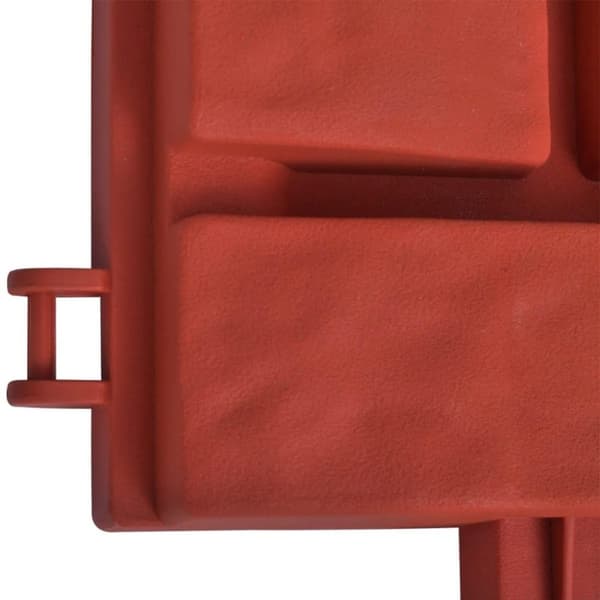 vidaXL Plenkant med mursteindesign 11 stk