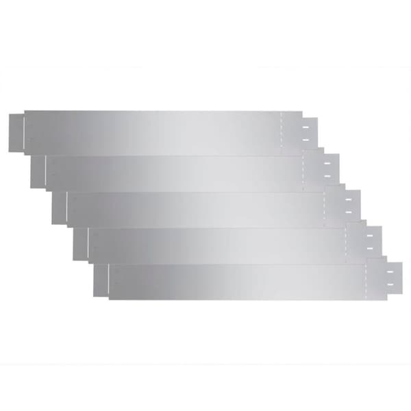 vidaXL fleksibel bedkant 5 stk. 100x14 cm galvaniseret stål