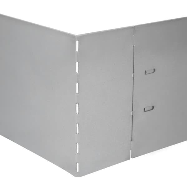 vidaXL Rabattkant 10 st 100 x 14 cm flexibelt galvaniserat stål