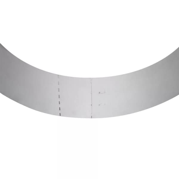 vidaXL Rabattkant 10 st 100 x 14 cm flexibelt galvaniserat stål