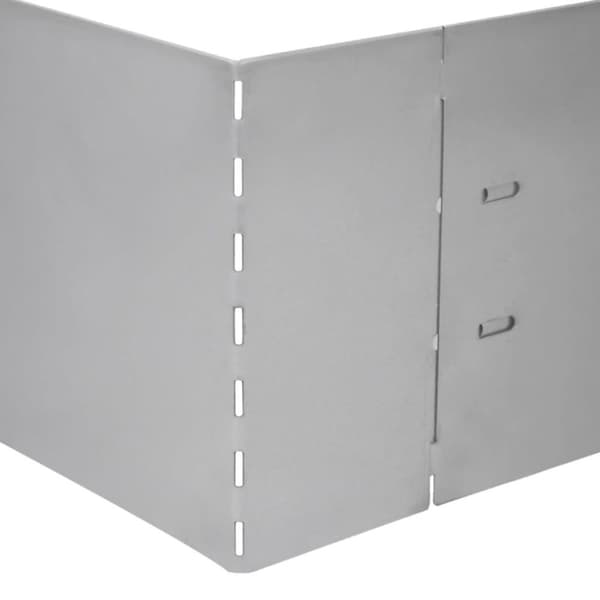 vidaXL Plengjerde 15 stk galvanisert stål 100x20 cm