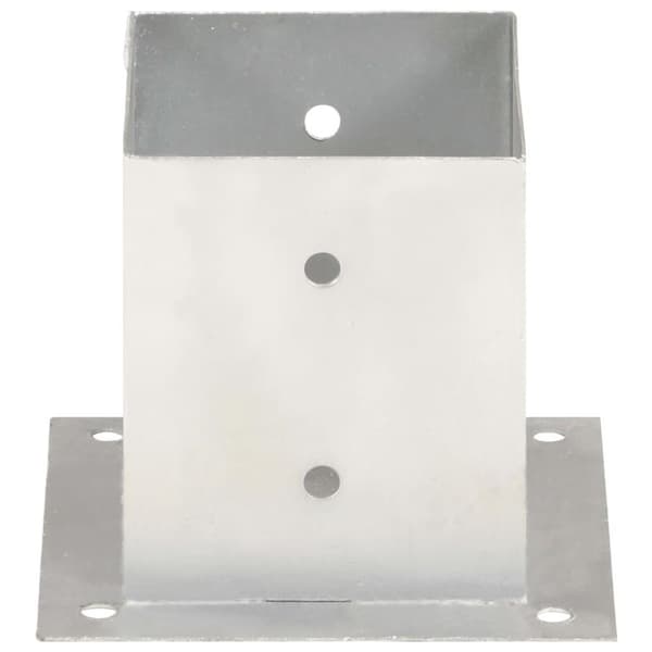 vidaXL stolpefod 4 stk. 121 mm galvaniseret metal