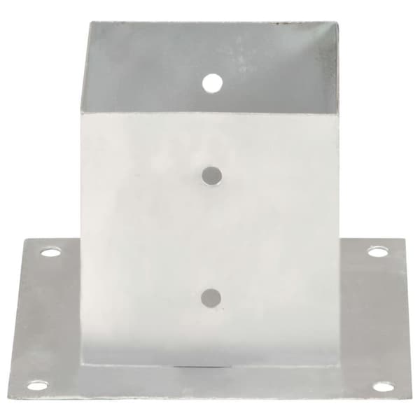 vidaXL Stolpfot 4 st galvaniserad metall 141 mm