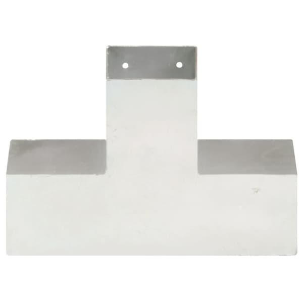 vidaXL Stolpesko 4 stk X-form galvanisert metall 91x91 mm
