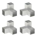 Miniatyrbilde 1 av 7: vidaXL Stolpesko 4 stk Y-form galvanisert metall 91x91 mm