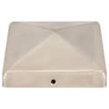 Miniatyrbilde 4 av 9: vidaXL Gjerdestolpehatter pyramide 6 stk rustfritt stål 101x101 mm