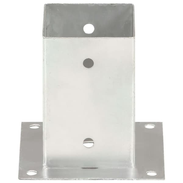 vidaXL Stolpeankere 4 stk galvanisert metall 91 mm