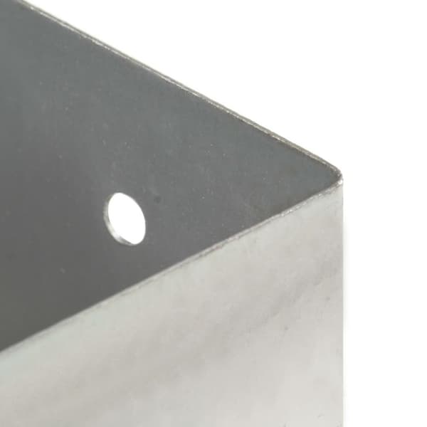 vidaXL Stolpeankere 4 stk galvanisert metall 91 mm