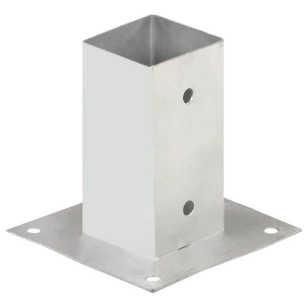 vidaXL Stolpeankere 4 stk galvanisert metall 71 mm