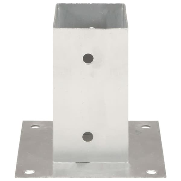 vidaXL Stolpeankere 4 stk galvanisert metall 71 mm