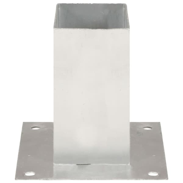 vidaXL Stolpeankere 4 stk galvanisert metall 71 mm
