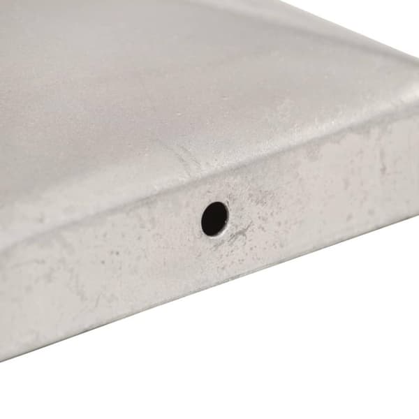vidaXL Pyramidin muotoinen aitatolpan kärki 6 kpl metalli 71x71 mm
