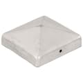 Pikkukuva 3 / 9: vidaXL Pyramidin muotoinen aitatolpan kärki 6 kpl metalli 91x91 mm
