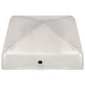 Miniatyrbilde 4 av 9: vidaXL Gjerdestolpehatter pyramide 6 stk galvanisert metall 81x81 mm