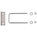 Miniatyrbilde 4 av 4: vidaXL U-feste til gjerdestolpe 60x40 mm 25 sett
