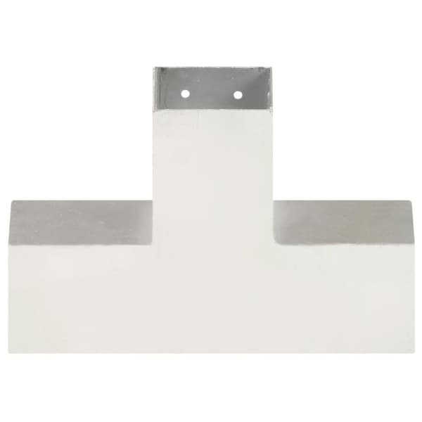 vidaXL stolpebeslag X-form 81x81 mm galvaniseret metal