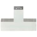 Miniatyrbilde 5 av 8: vidaXL Stolpesko 4 stk X-form galvanisert metall 71x71 mm