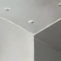 Miniatyrbilde 2 av 8: vidaXL Stolpesko 4 stk X-form galvanisert metall 71x71 mm