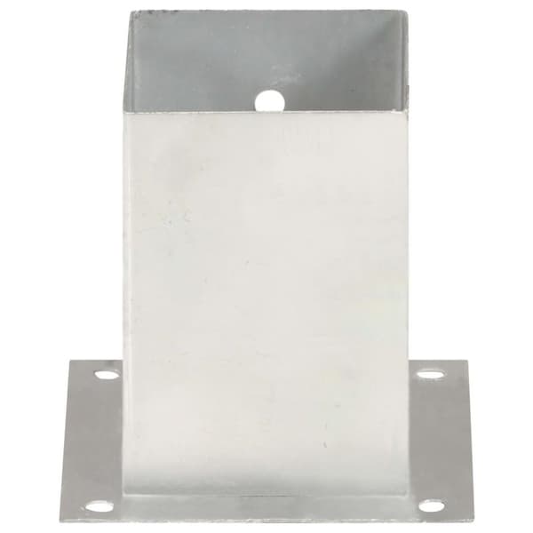 vidaXL stolpefod 4 stk. 101 mm galvaniseret metal