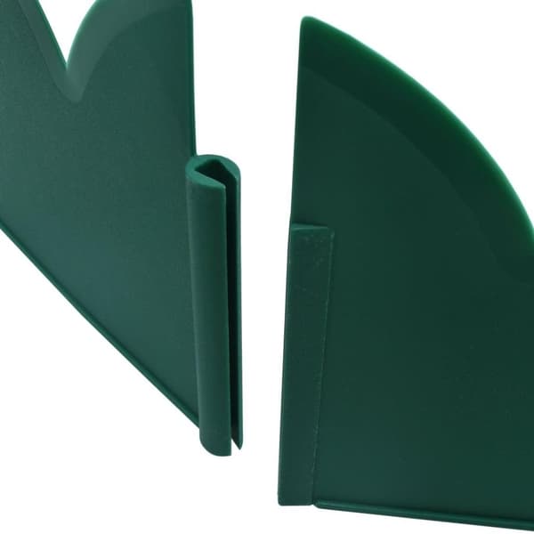 vidaXL plænekanter 10 stk. 65x15 cm PP grøn