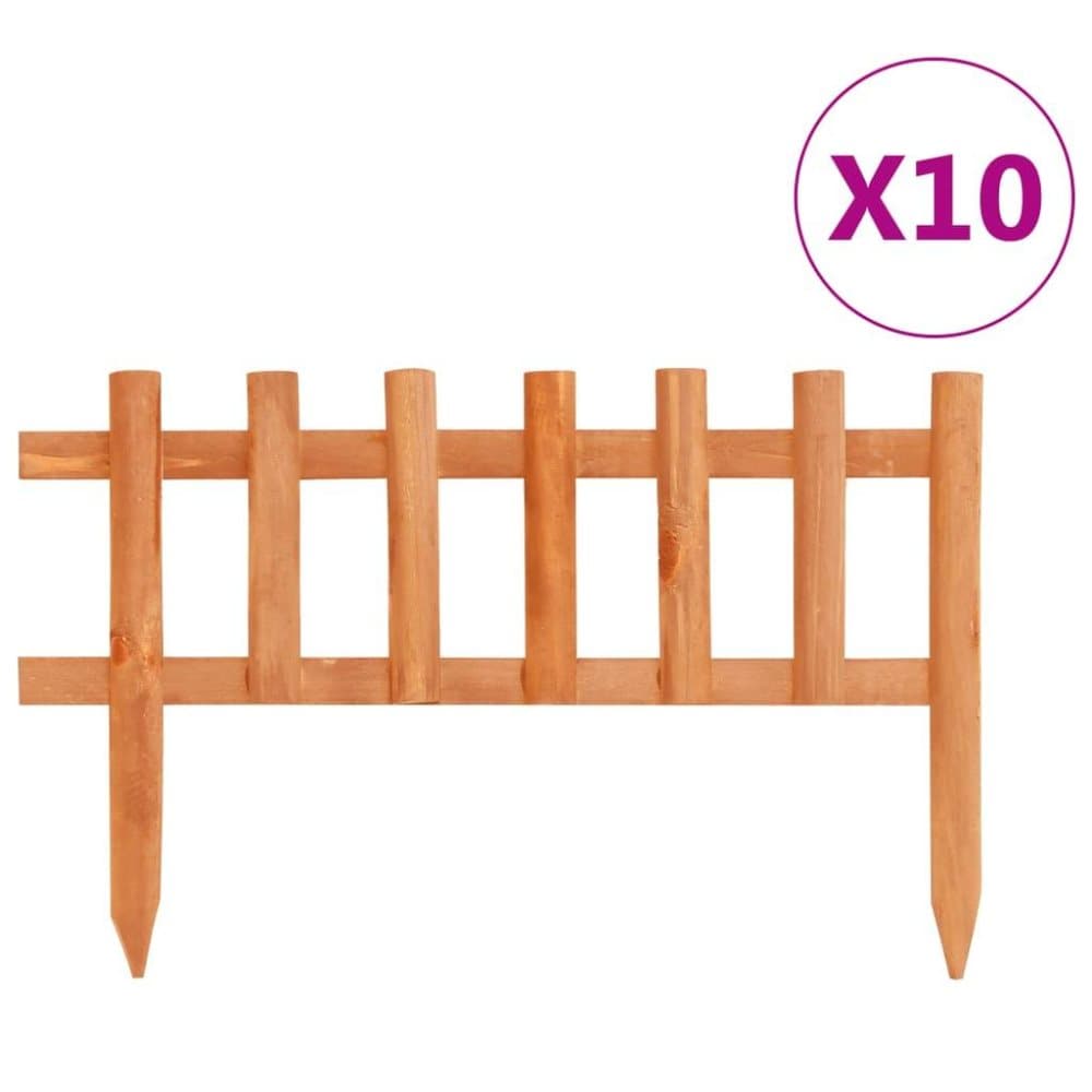vidaXL Rabattkanter 10 st granträ 4,4 m