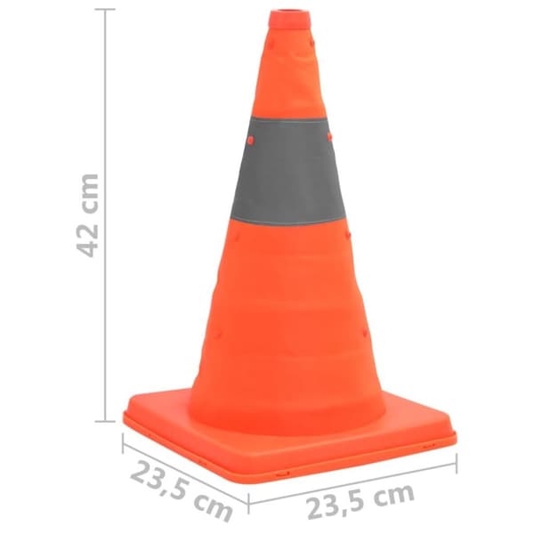 vidaXL 5 Pop-up liikennekartiot 10 kpl 42 cm
